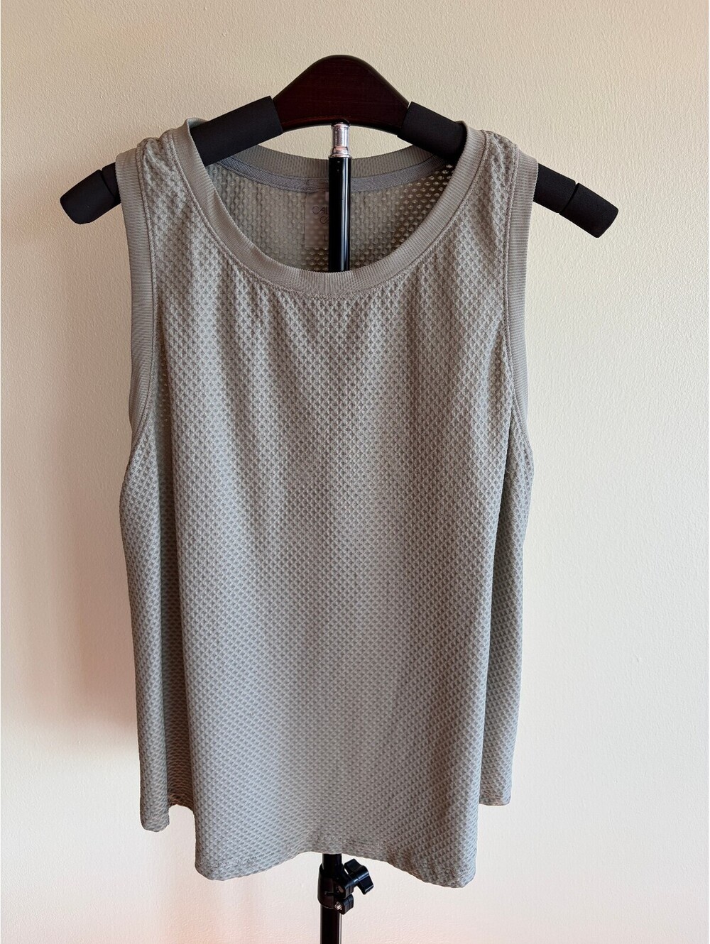 CALIA Women’s Large Sage Green Mesh Tank Top Sleeveless Athletic Workout